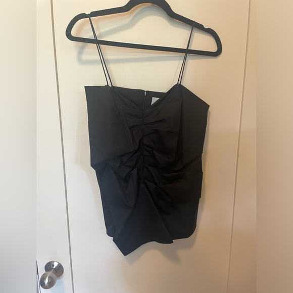 Victoria Beckham Tops - Victoria Beckham black cotton ruffled top US6 UK 10 $550 NEW